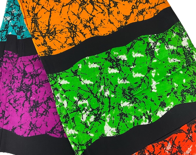 Red Green Ankara African Fabric/African Prints/Headwrap/MK168A