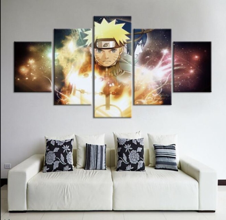 Naruto Canvas. 5 Piece Canvas. Wall Art. 5 Panel Canvas Art. Etsy