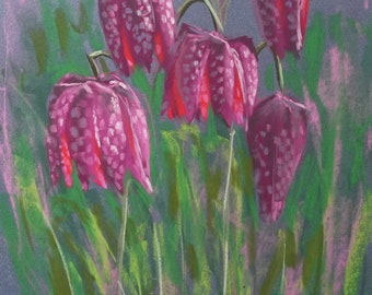 Original-Pastell - Fritillaries-Perlhuhn (Goganes)