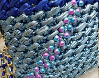 Metallic Beautiful Blues,,,,SPECIAL OCCASION BAG