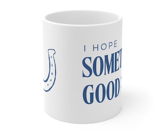 Lucky Horseshoe Mug - Good Vibes Coffee Cup, Gift for Equestrian Lovers, Home Decor, Cowboy Gift, Motivational Mug