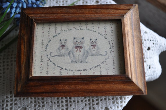 Cat Lovers Wood Trinket Box - image 1