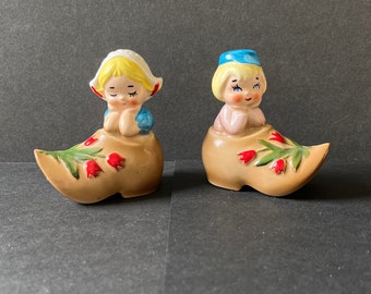 Vintage Lefton Dutch Boy and Girl Salt & Pepper Shakers