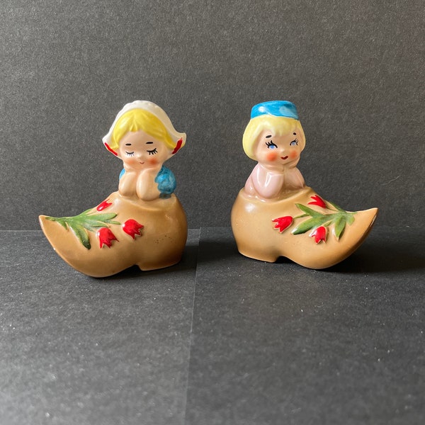 Vintage Lefton Dutch Boy and Girl Salt & Pepper Shakers