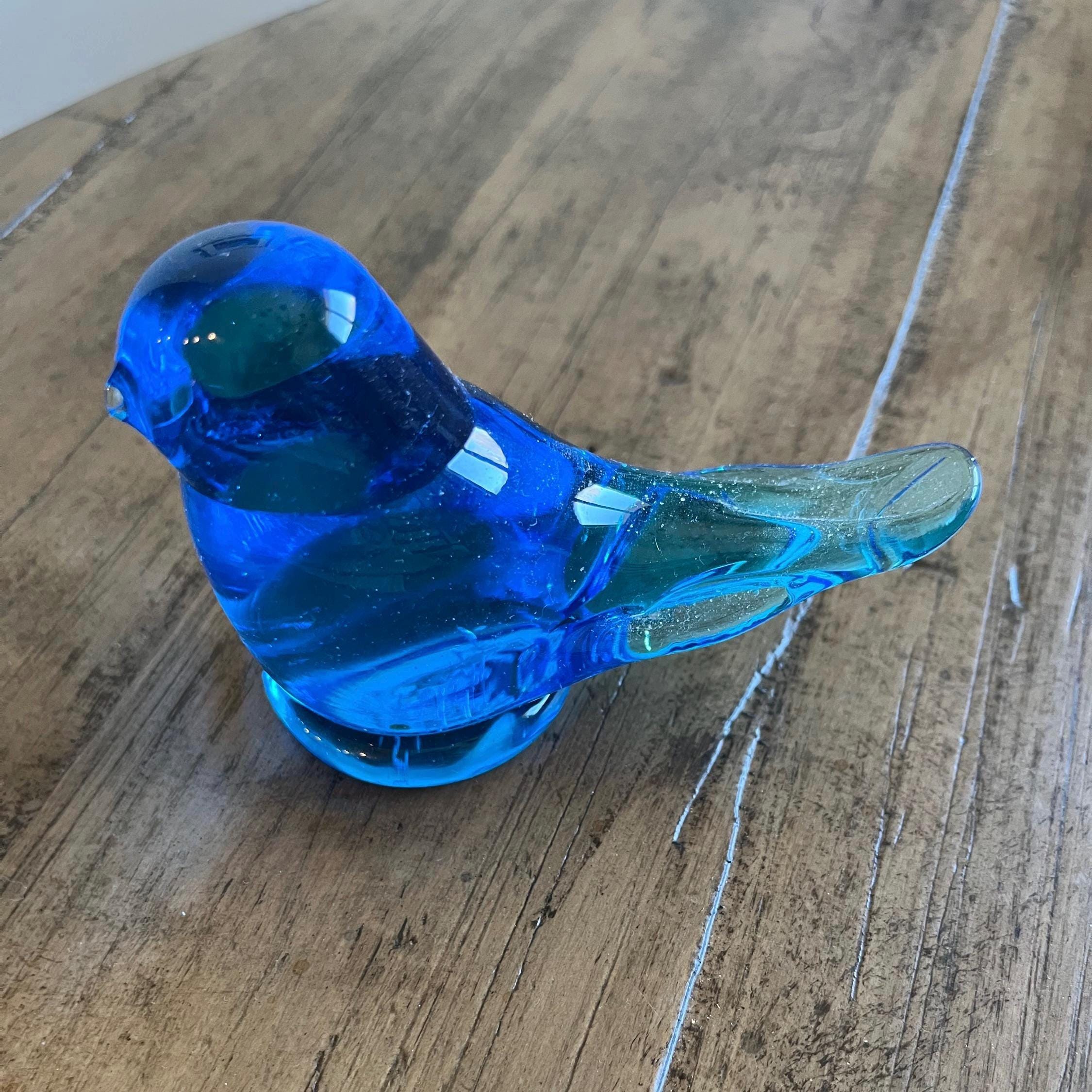 Vintage Leo Ward Blue Bird of Happiness 1985 Signed- Large Bird - Etsy