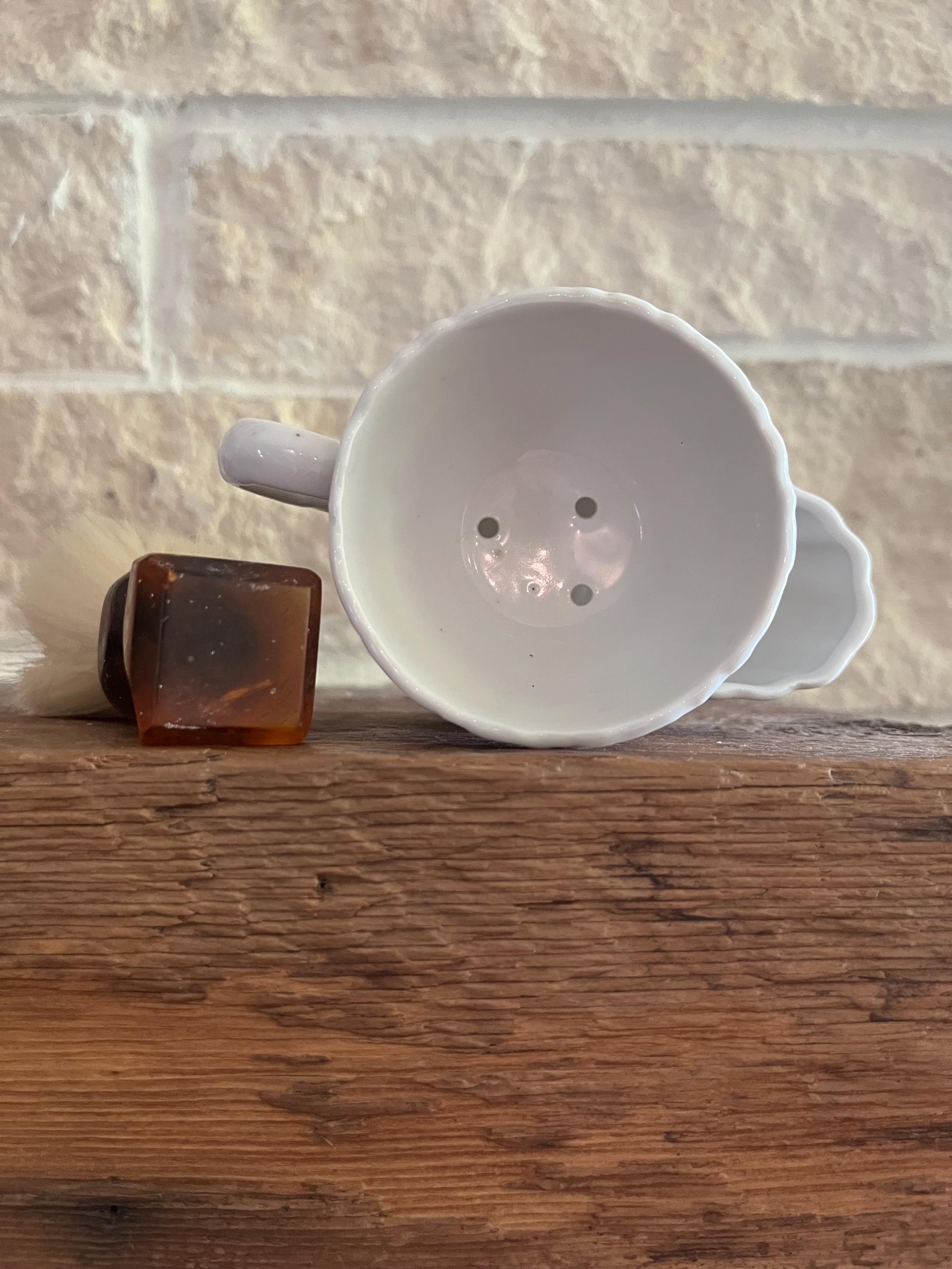 Vintage Floral Shaving Scuttle Mug - Retro Barber Grooming Kit ...