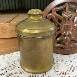 Brass Canister Tea or Spice Container