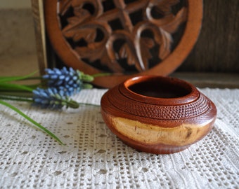 Mesquite Small Wood Bowl Signed and Numbered