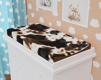 Cow Print Baby Changing Pad Cover