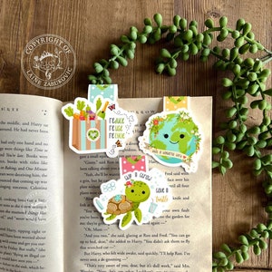 Every Day Is Earth Day Magnetic Bookmarks, Recycle Bookmarks, Magnetic Bookmark, Gifts for Her, BookLover, Bookish Gifts, Gifts for Teacher