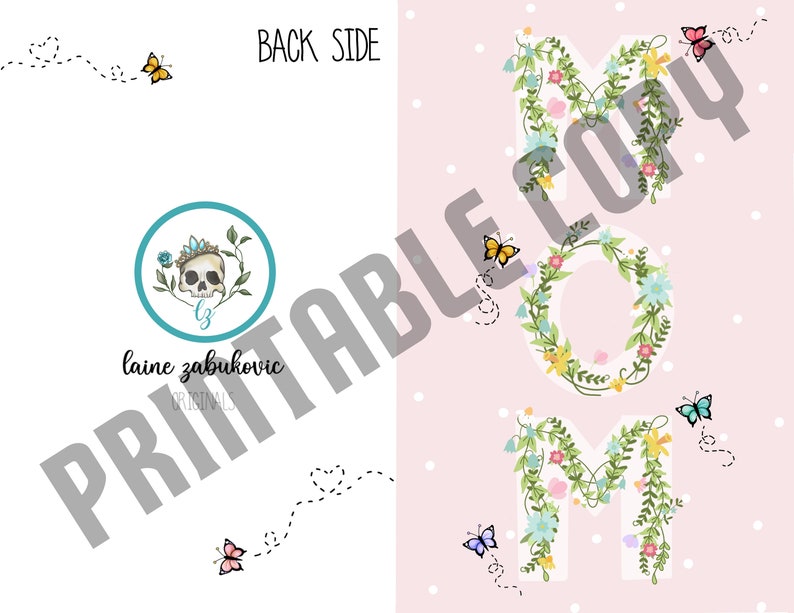 Printable Mothers Day Greeting Card Mothers Day Note - Etsy