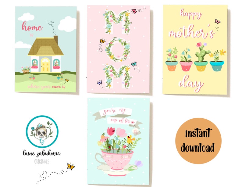 Printable Mothers Day Greeting Card Mothers Day Note - Etsy