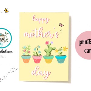 Printable Mothers Day Greeting Card, Mothers Day Note, Instant Download ...