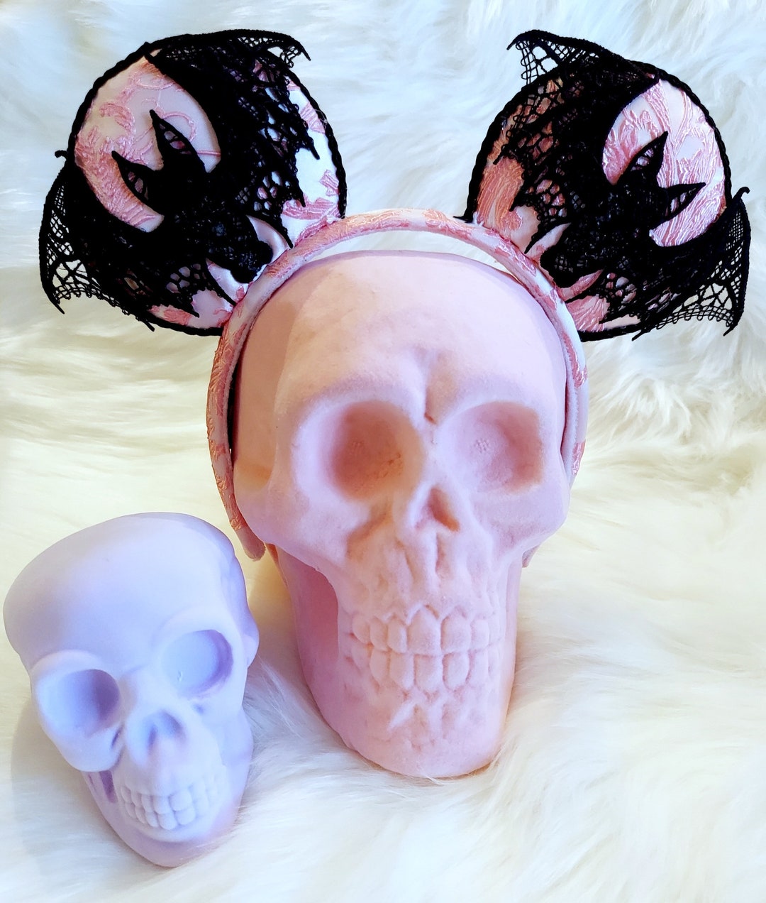Bats BROCADE Mouse Ears Minnie Ears Mouse Ears Headband Halloween ...