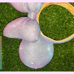 Pixie Dust purple and blue glitter Minnie ears