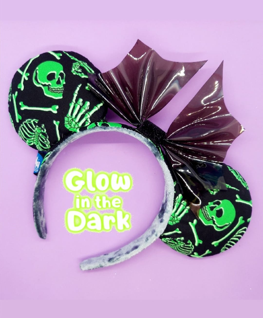 Glow in the Dark Skeleton Halloween EARS // Halloween Minnie EARS // Halloween Mouse EARS