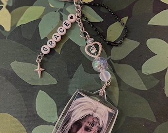 Resident Evil Inspired Requiem 9 Grace Ashcroft Keychain Handmade Trinket Gift