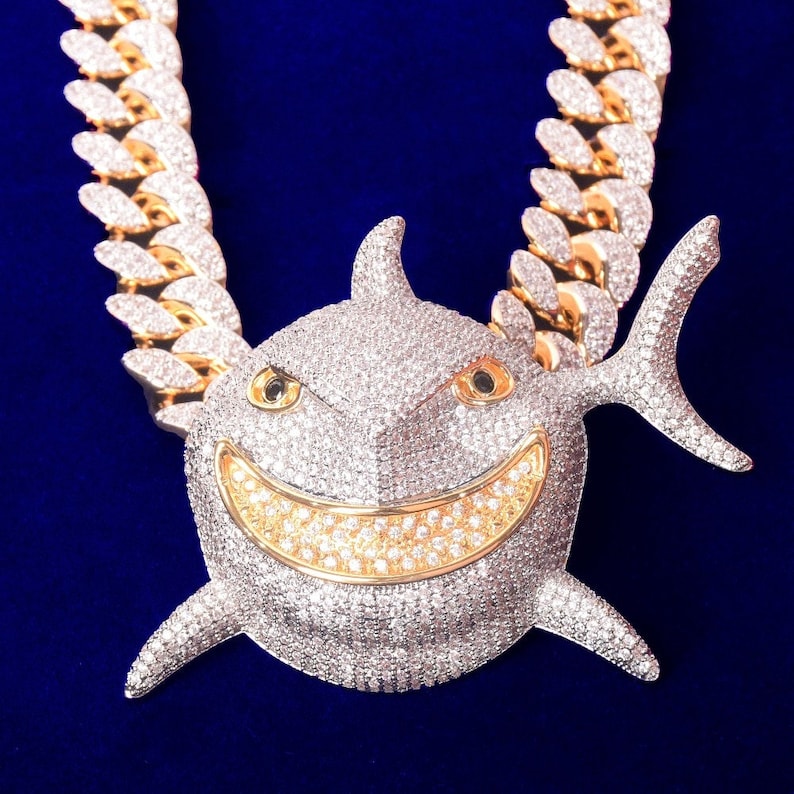 Fake 6ix9ine shark chain Clearance