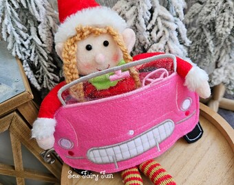 Elf Pink Car Costume