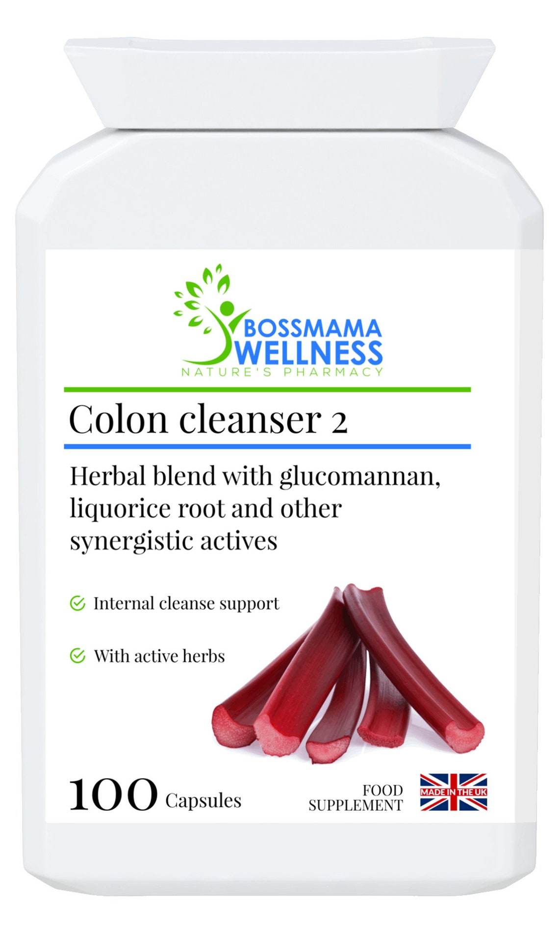 Colon Cleanser 2 100 capsules Herbal colon care with Etsy