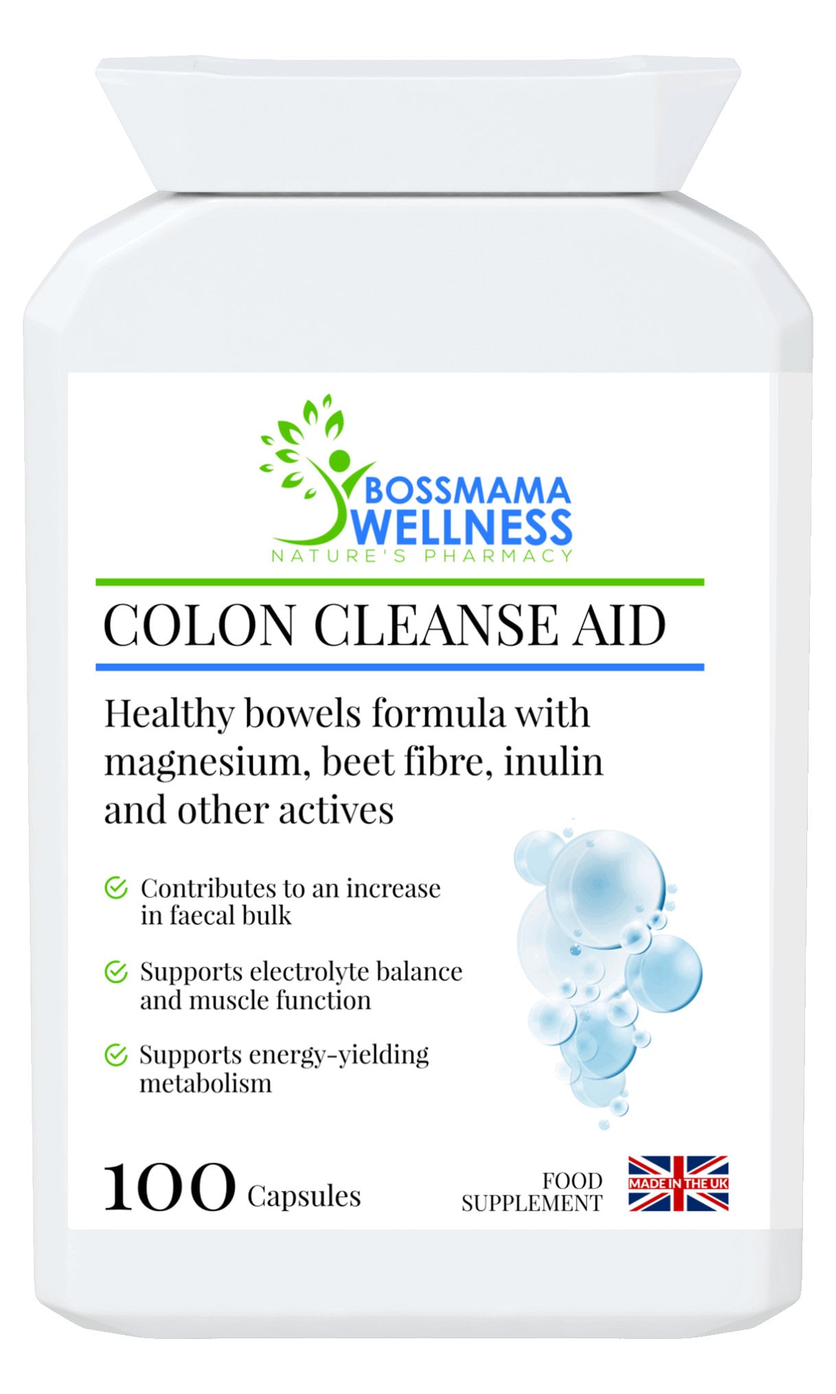 Colon Cleanse Aid100 capsulesA magnesiumbased bowel Etsy