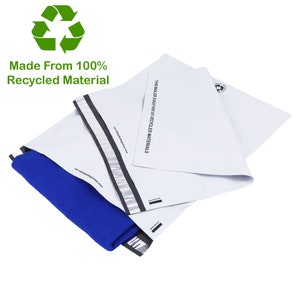 Poly Mailers - ECO-FRIENDLY Made From 100% Recycled Material Sustainable Shipping Envelope Mailing Plastic Bags SMART Mailer