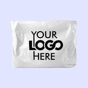 CUSTOM Logo Poly Mailers Branded Shipping Bags Eco-Friendly Recycled Mailing Envelopes | Custom Packaging for Sustainable Small Businesses