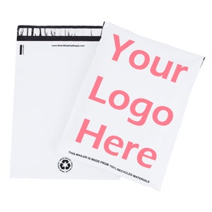 Kundenspezifische UMWELTFREUNDLICHE Recycled Poly Mailers Versandumschläge Versandtasche Anpassbar Ihr Logo hier | Kundenspezifische recycelte Verpackung