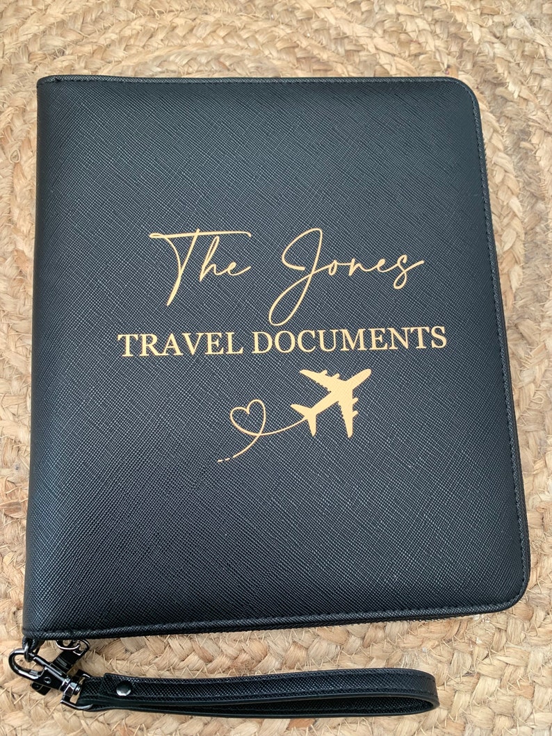 Personalised Travel Document Holder Gift for Couples Travel Etsy