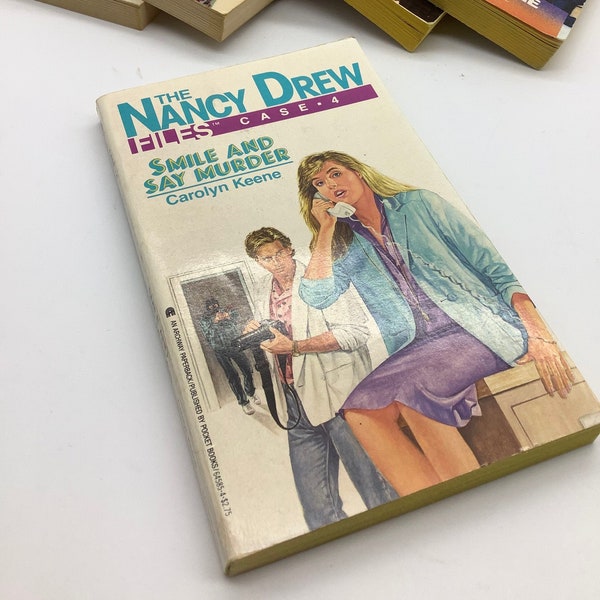 Nancy Drew Files Case 4 Smile and Say Murder Paperback Book Carolyn Keene Used