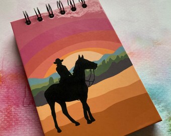 Small Mystery Solving Girl Detective Inspired Ringed Hardcover Notebook 3.8&quot; x 5.7&quot; Shadow Ranch Themed