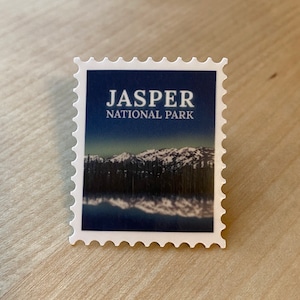 Jasper Parque Nacional Canadense Noite Vinil Brilhante Die-Cut Selo Adesivo Decalque para Laptop, Notebook | Alberta