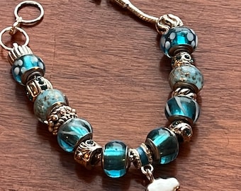 Charm Bracelet Willabee and Ward Jewelry Sky Blue Cloud Charms
