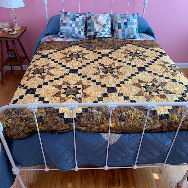 Antique Iron Full Size Bed Frame Etsy