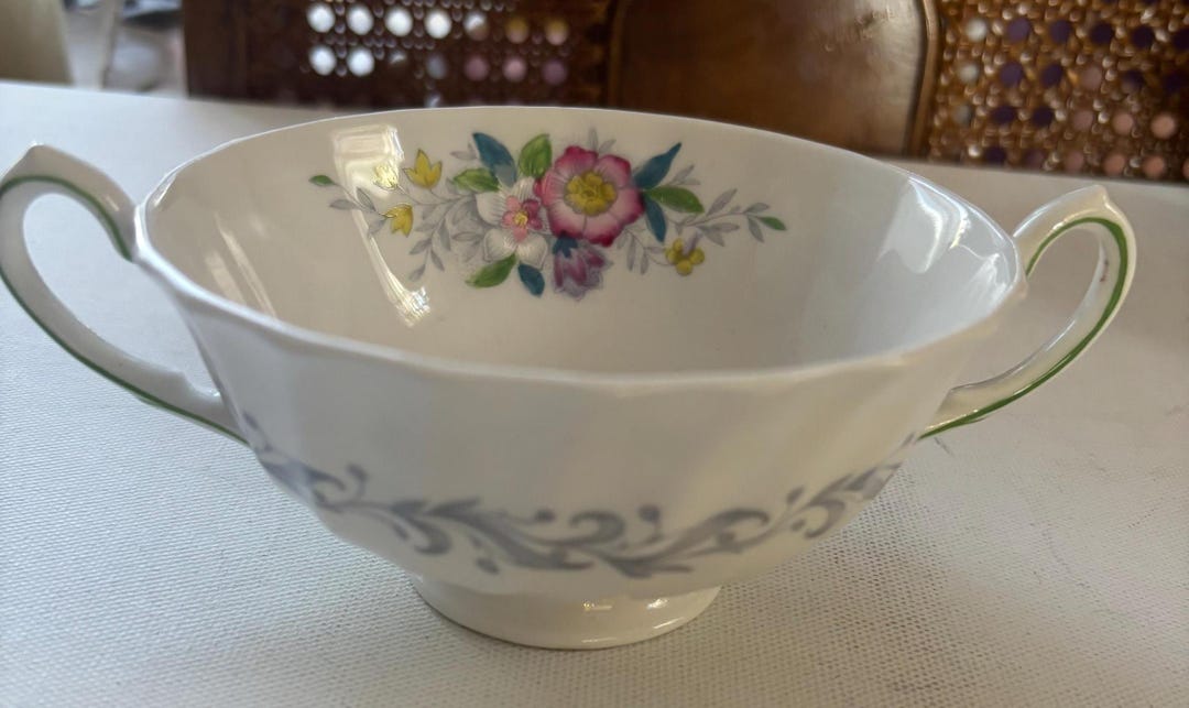 Vintage Royal Doulton Cream Soup Dish Bowl With 2 Handles Made in ...