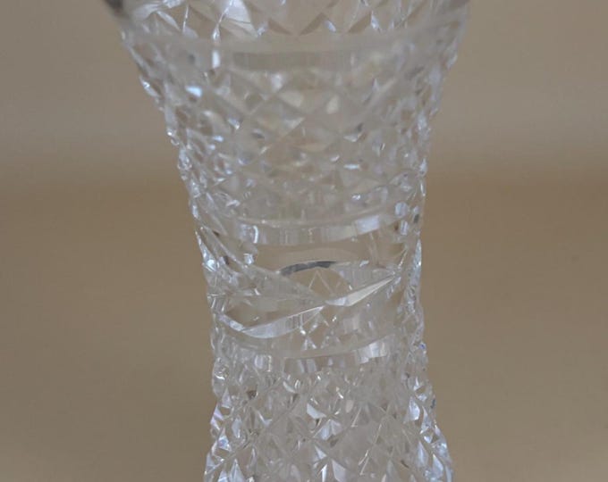 Antique American Brilliant Period Cut Vase ABP Cut Crystal American Cut Glass Lover Antiques and Vintage