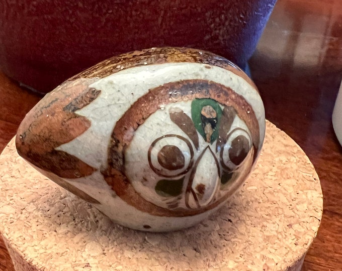 Vintage Tonala Mexican Pottery Owl, El Palomar, Ken Edwards Pottery, Owl Art, Mid-Century Modern Pottery, Bird Lover Antiques and Vintage