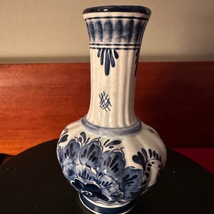 Vintage Delft Vase No. 252A, Delft Blue & White Vase, Lover Antiques and Vintage