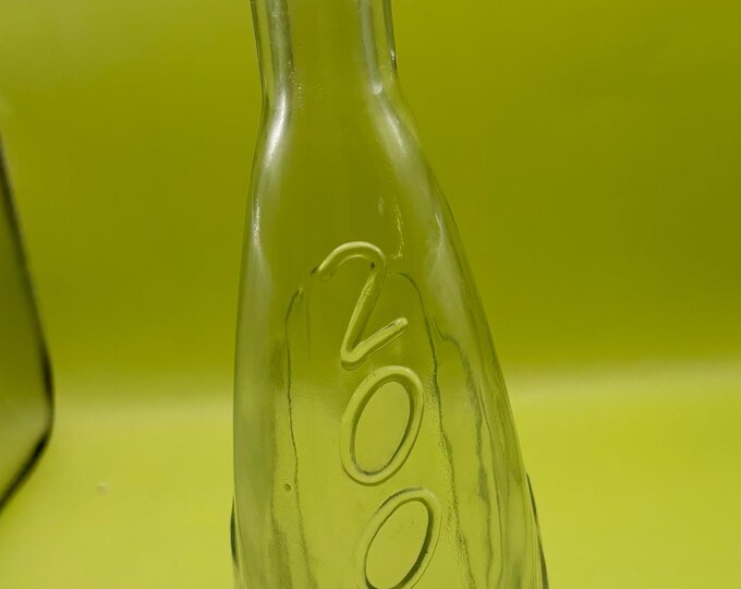 Vintage Tall Glass Bottle with 2000 on the Side Lover Antiques and Vintage