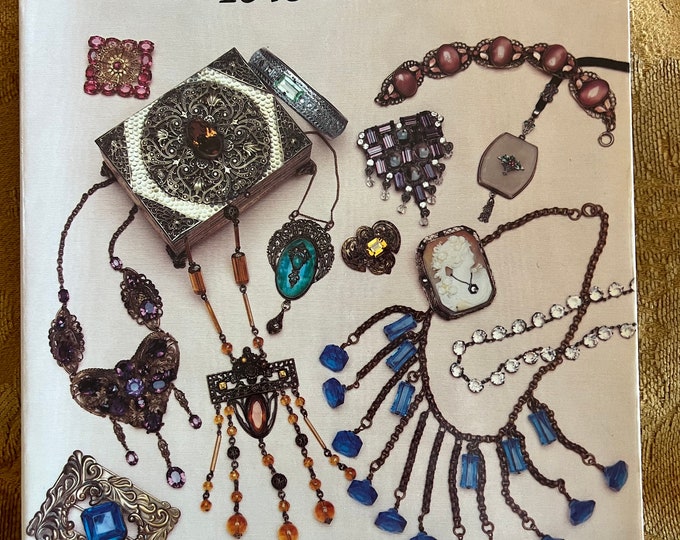 Popular Jewelry 1840-1940 Guide Book, by Roseann Ettinger, Original from 1990, Costume Jewelry Book, Lover Antiques and Vintage
