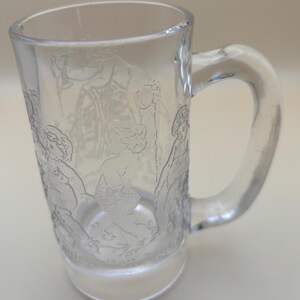 Vintage German Glass Beer Mug Ladies Dancing Made in Germany Lover Antiques and Vintage