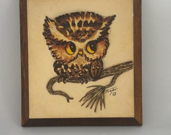 Vintage Thayer Owl Wall Art: 3D Home Decor