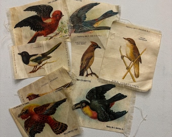 Antique Collection of 65 Cigarette Silks, Circa 1912 Lover Antiques and Vintage