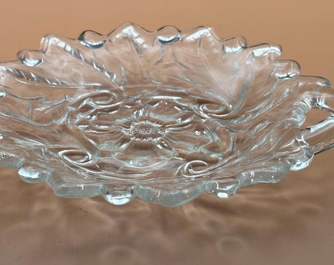 Vintage Indiana Glass Dinner Plate Sandwich Clear Crystal Glass Tiara Plate Lover Antiques and Vintage