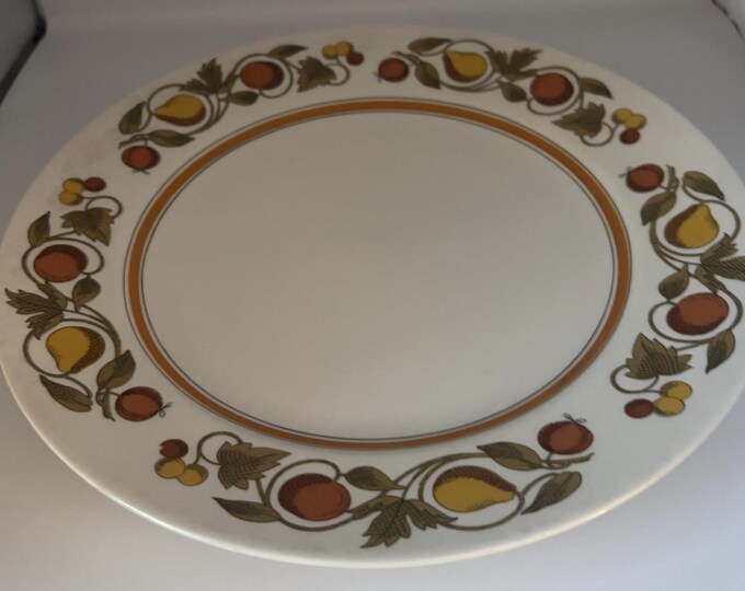 Franciscan Pickwick Dinner Plates, Fruit Vine Border Design, Whitestone Ware Collection, Lover Antiques and Vintage