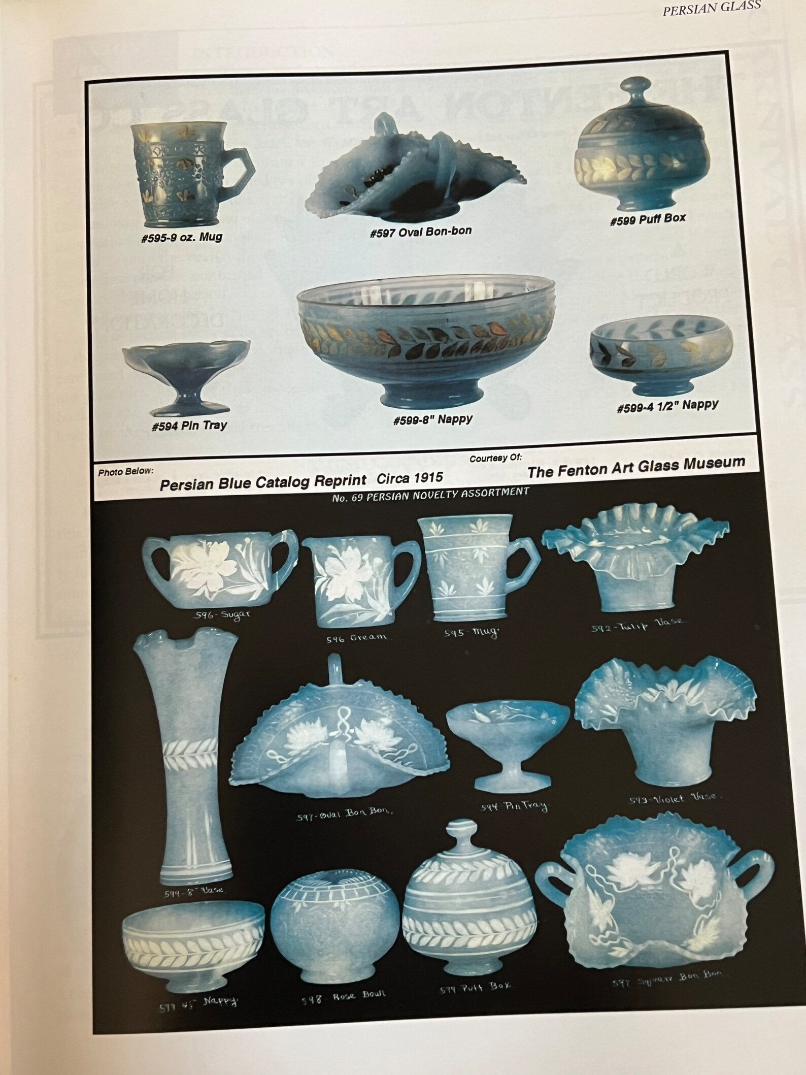 Vintage Fenton Art Glass Identification and Value Guide Book by