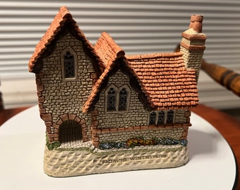 Vintage David Winter Staffordshire Vicarage 1994 Cottages handmade hand painted Great Britain figurines