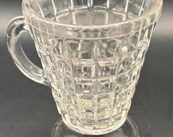 Antique EAPG Footed Glass Mug Cup Lover Antiques and Vintage