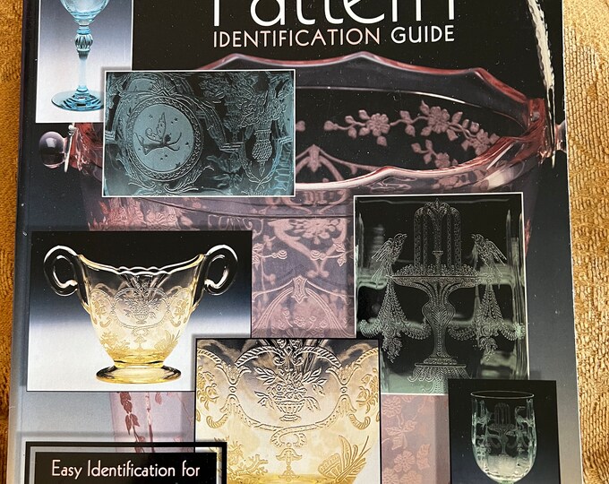 Florences Glassware Pattern Identification Guide, Glass Book from 1920’s- 1960’s, Glass Art Book, Lover Antiques and Vintage