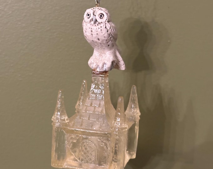 Vintage Pam Schifferl Winter White Owl Trinkle Light Cover Ornament Lover Antiques and Vintage